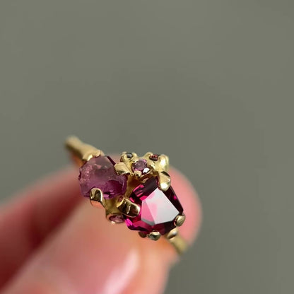 Rosé Garnet Tidepool Ring