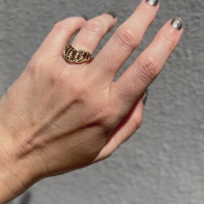 LX Diamond Extra Large V Shape Scatter Ring