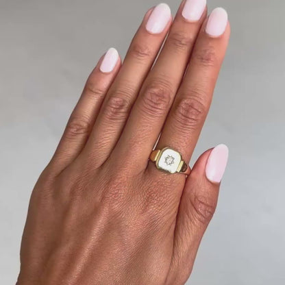 Vintage Diamond Star Signet