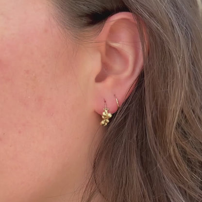 Gold Molten Cluster Hoops
