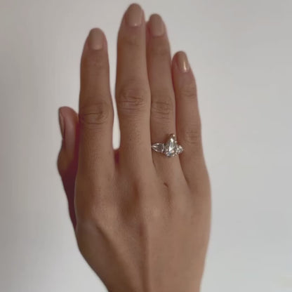 Illuminated Palace Three Stone Ring