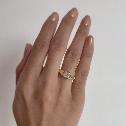 Nouveau Diamond Empire Ring