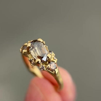 Champagne Diamond Tidepool Ring