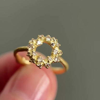 Tideworn Diamond Reef Ring