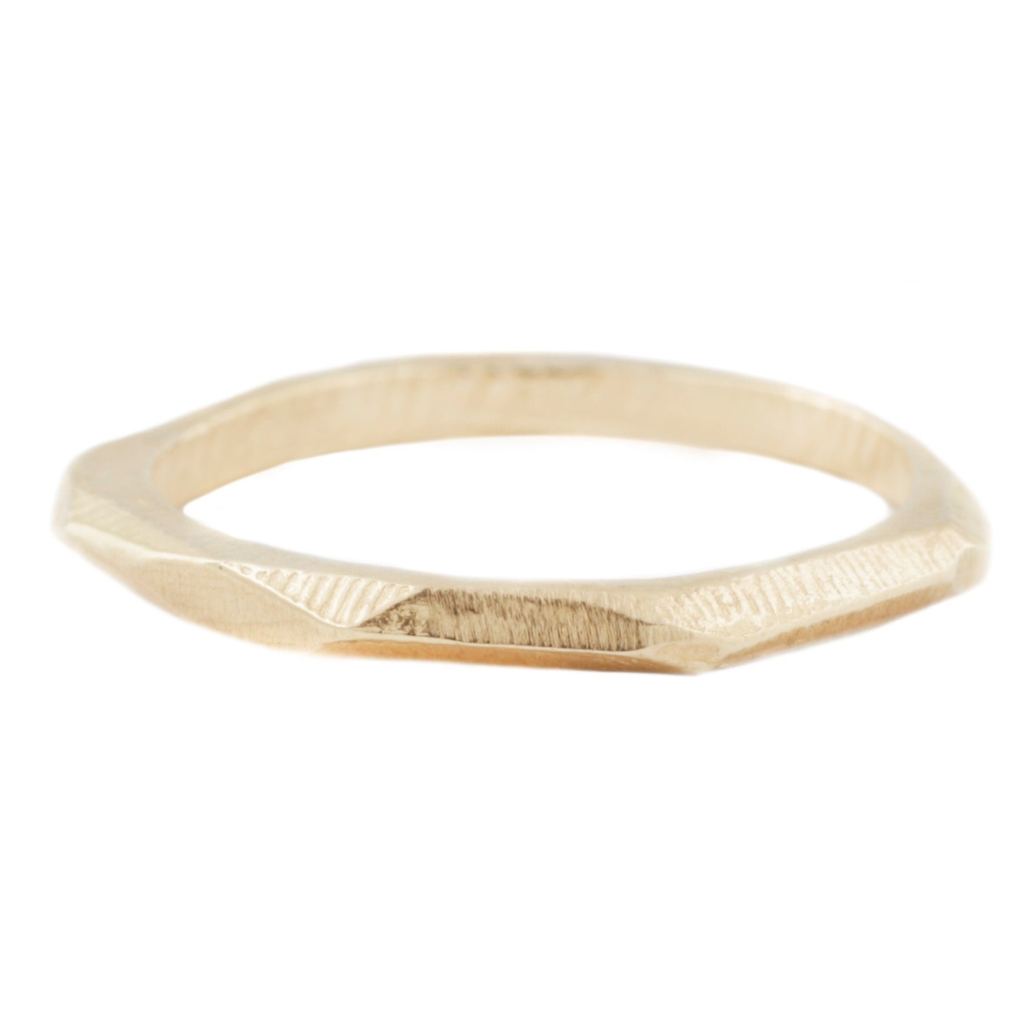Adeline Gold Thick Geometric Stacking Ring