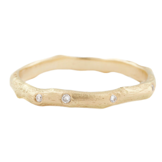 Sarah Swell Gold Vine Diamond Band