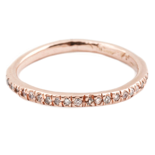 Lauren Wolf Rose Gold White Diamond Eternity Band