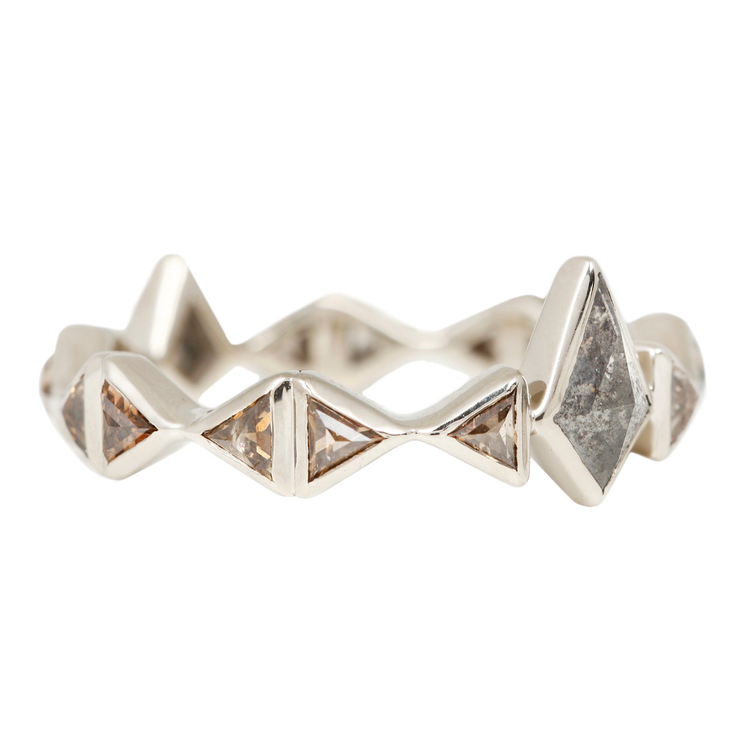 Crown of Diamonds Eternity Band