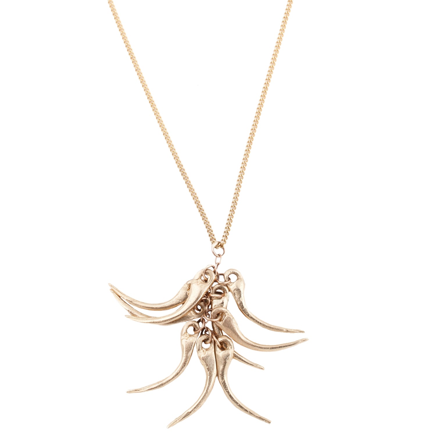 Lauren Wolf Jewelry Gold Snake Fang Necklace