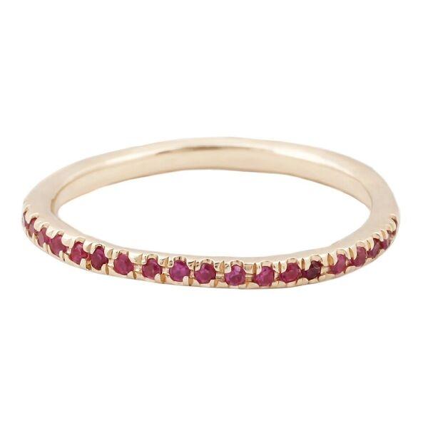 Ruby Half Eternity Band