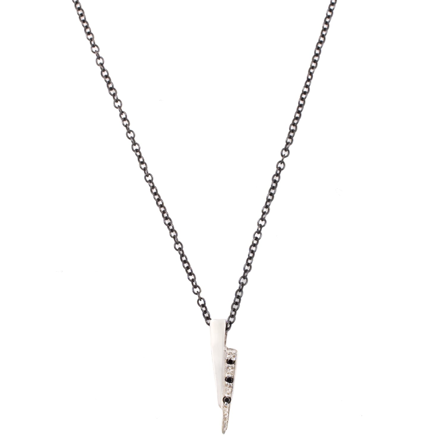Black Diamond Razor Necklace