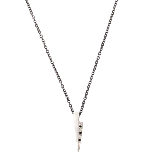 Black Diamond Razor Necklace