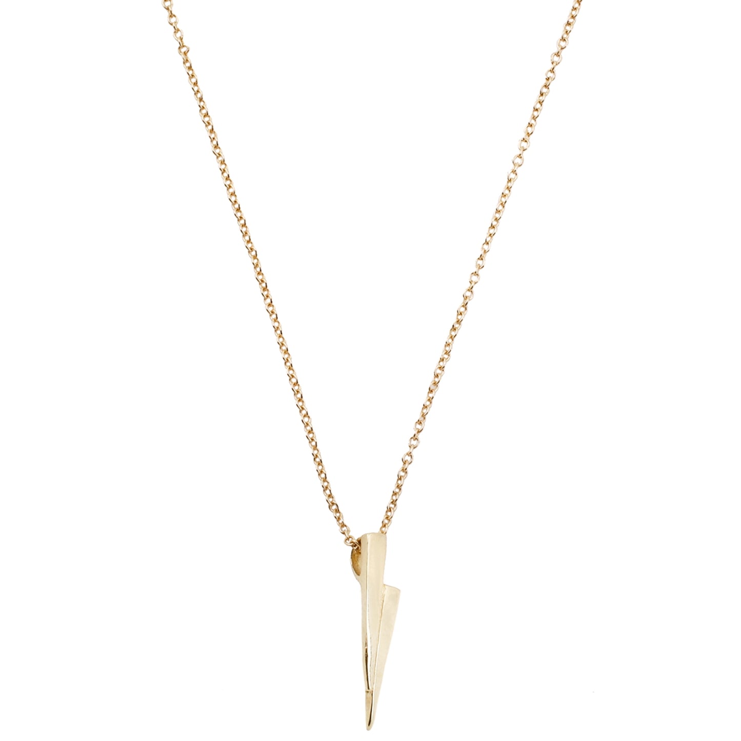 All Yellow Gold Razor Necklace