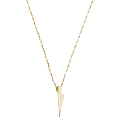 All Yellow Gold Razor Necklace