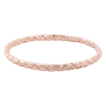 Small Rose Gold Braid Ring