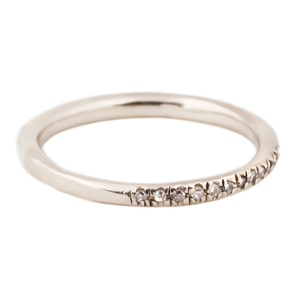 Lauren Wolf White Diamond Half Eternity Band White Gold
