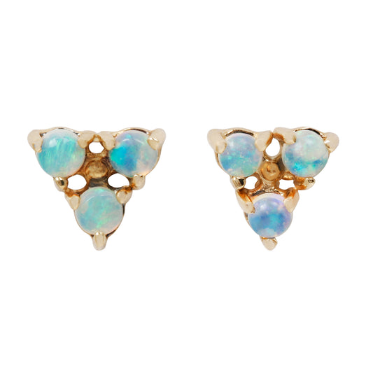 Tri Opal Studs