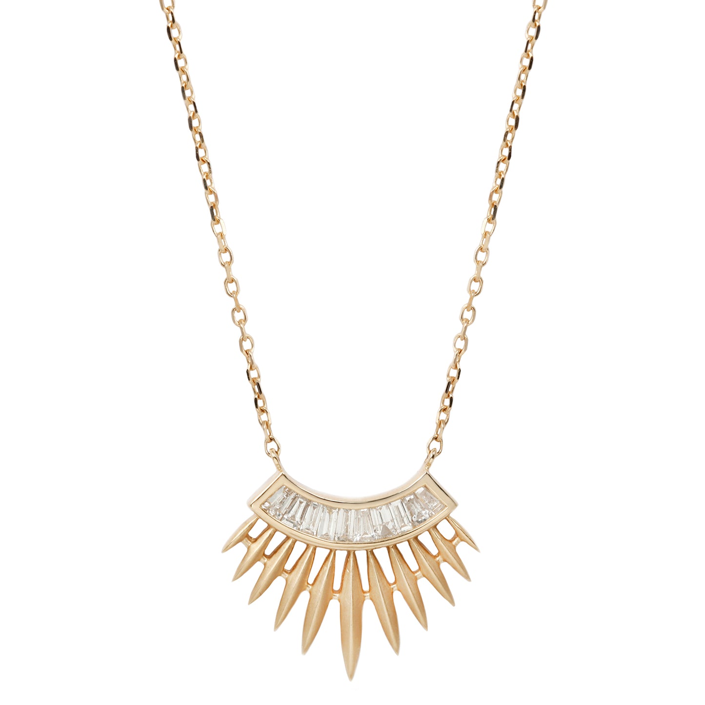 Celine D'Aoust Rising Sun Diamond Necklace