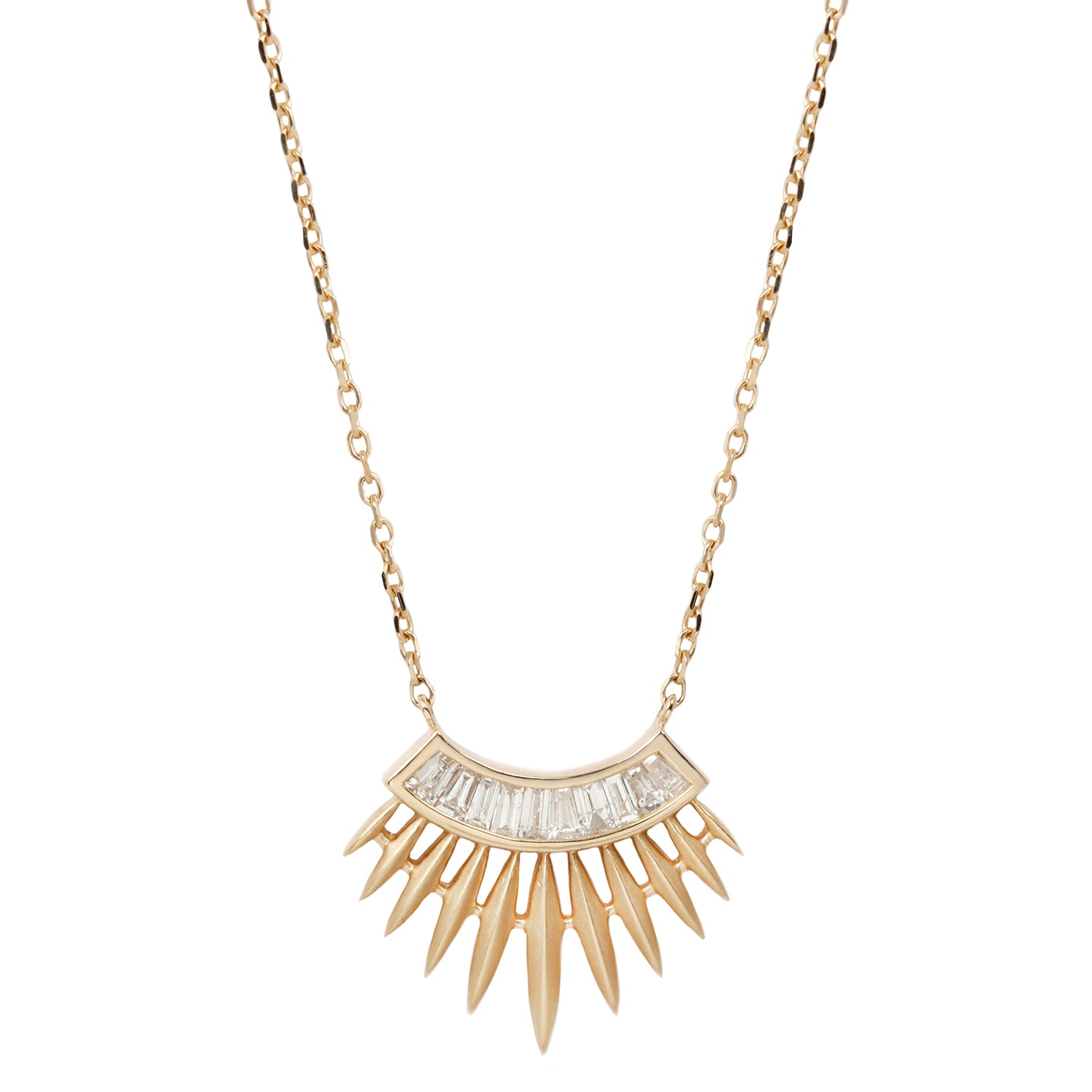 Celine D'Aoust Rising Sun Diamond Necklace