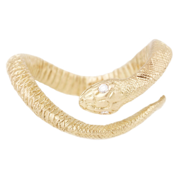 Anthony Lent Gold Serpent Ring