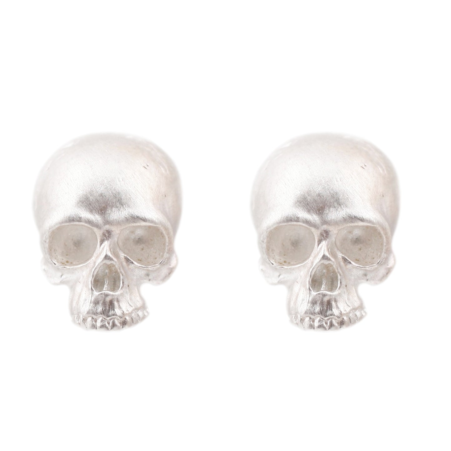 Anthony Lent Sterling Silver Skull earrings