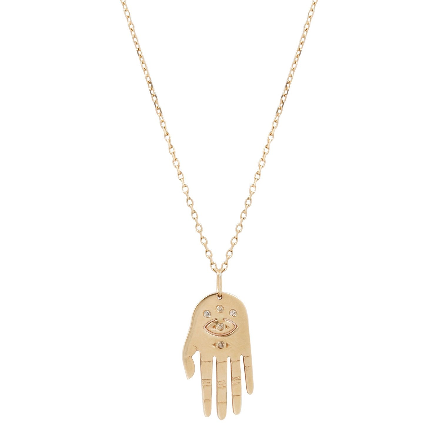 Celine D'Aoust Medium Dharma Hand Necklace