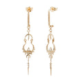 Celine D'Aoust Triangle Diamond Mandala Earrings  1 