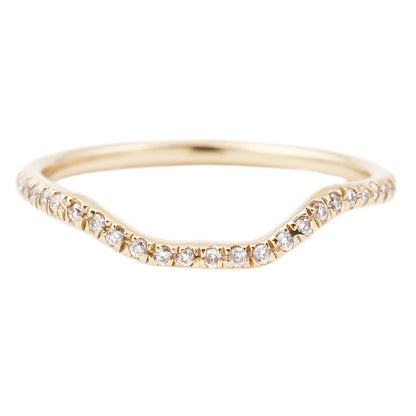 Half Eternity Nesting Band White Diamonds