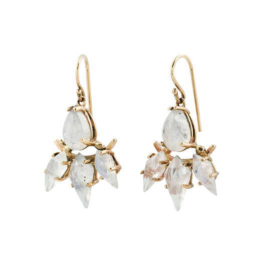 Michael Spirito Rainbow Moonstone Earrings