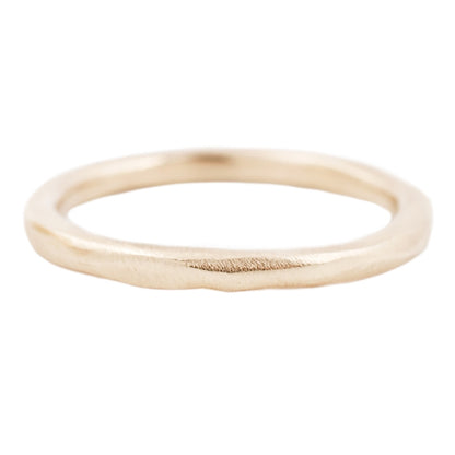 Lauren Wolf Yellow Gold Thin Men's Band