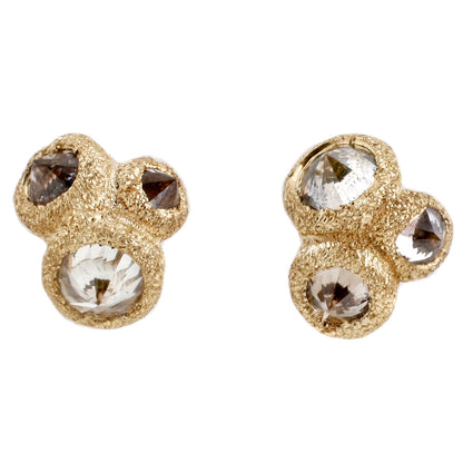 TAP by Todd Pownell Gold Inverted Diamond Stud Earrings
