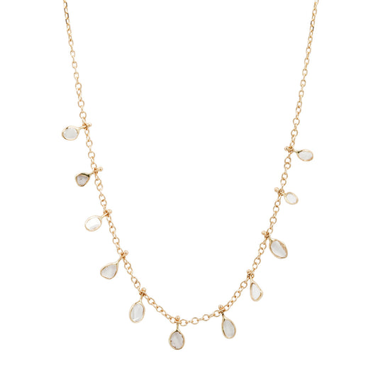 Celine Multi Diamond Slice Necklace