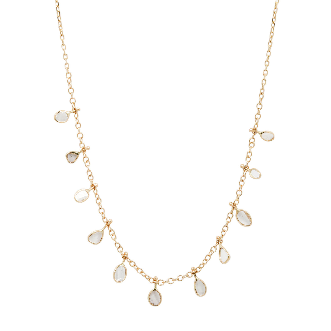Celine Multi Diamond Slice Necklace