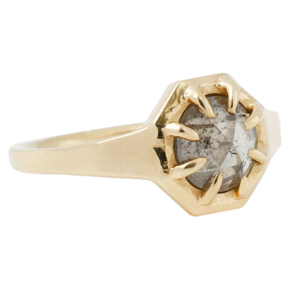 Octagon Solitaire Ring