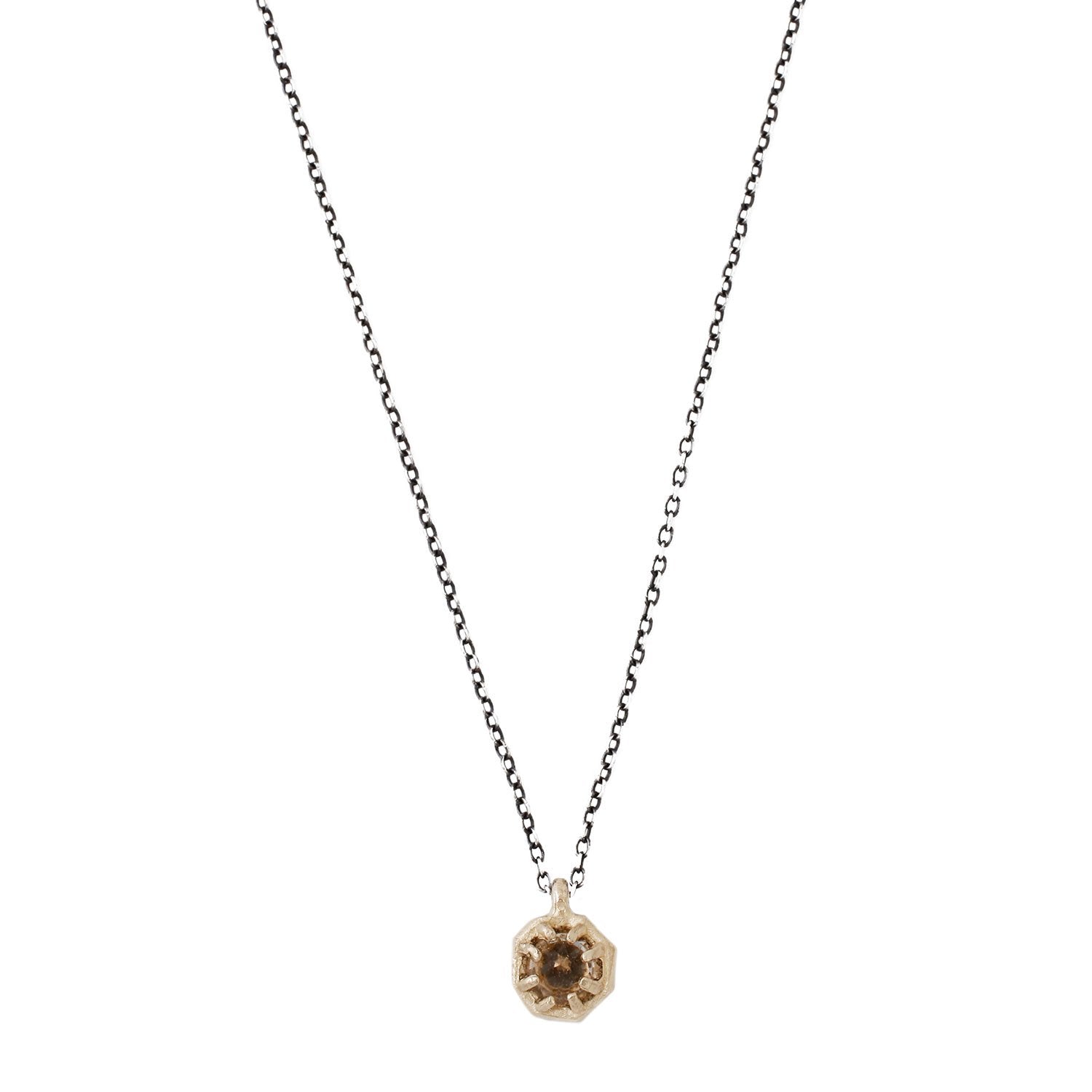 Lauren Wolf Tiny Champagne Quartz Necklace