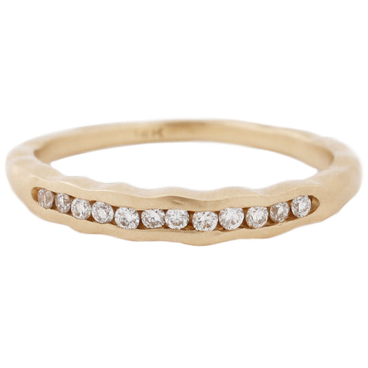 Sarah Swell Gold Tidal Diamond Band Ring