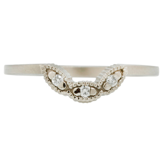 Megan Thorne Diamond Scallop Nesting Band