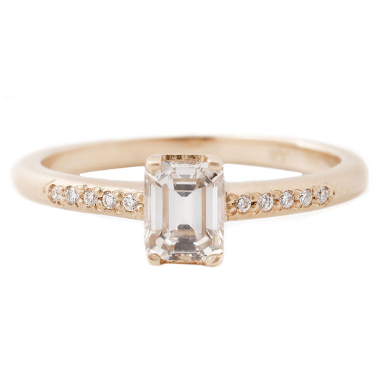 Rebecca Overmann Emerald Cut Diamond Ring