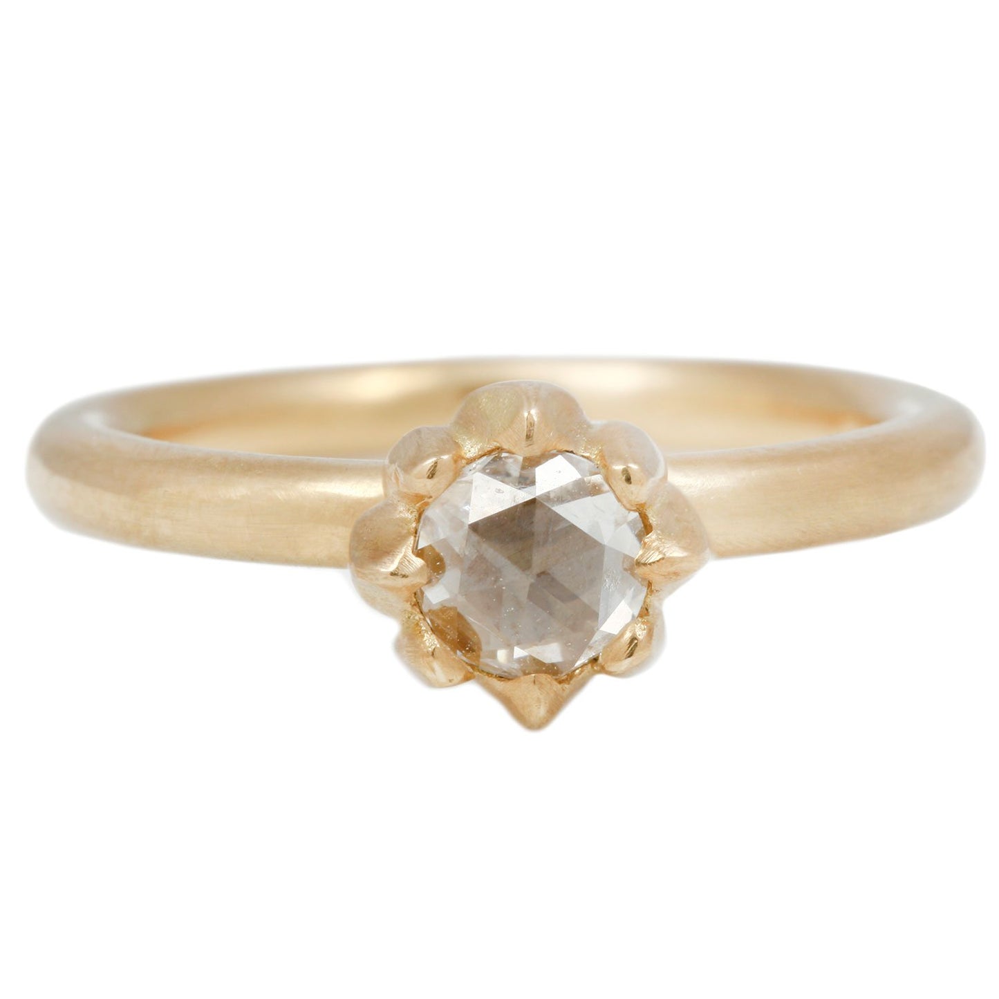 Susan Highsmith Diamond Solitaire Fleur Ring