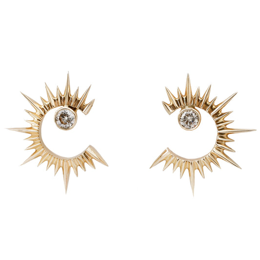 Celine D'Aoust Sun And Moon Earrings