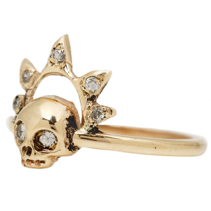 Skull Queen Diamond Ring