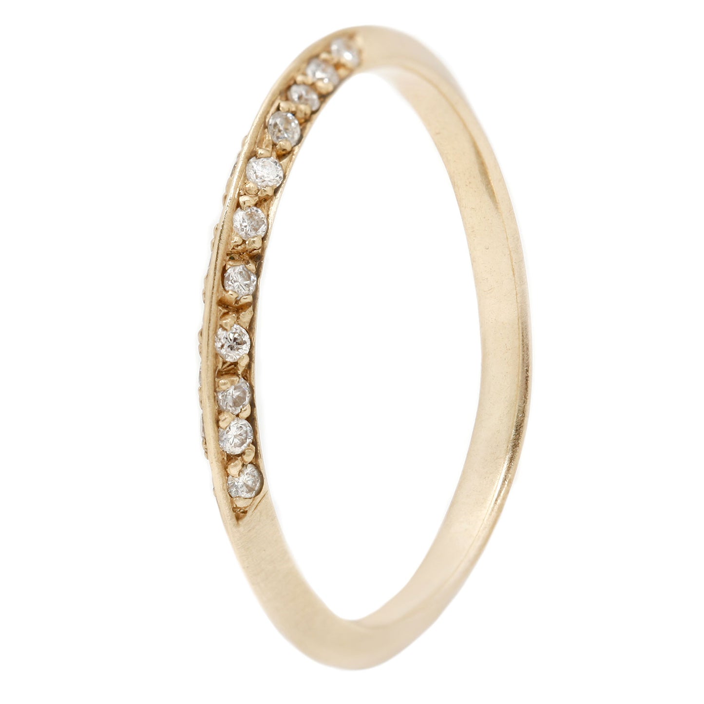 Pavé Knife Edge Band