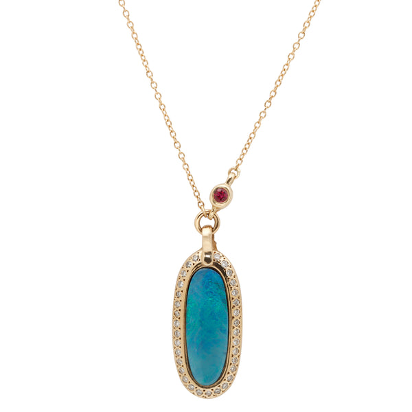 Scosha Opal Pendant Necklace