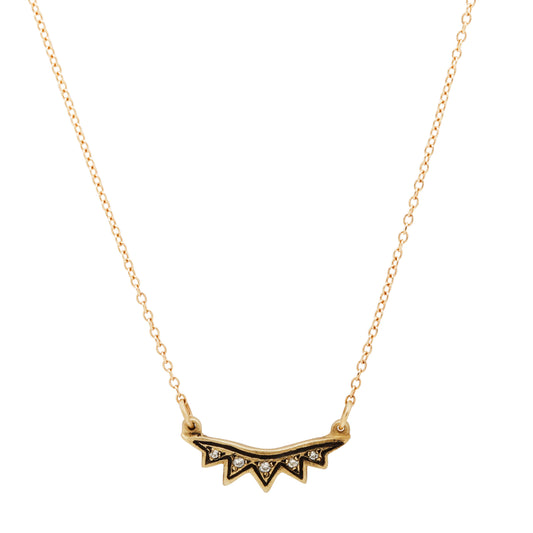 Diamond Sunburst Necklace