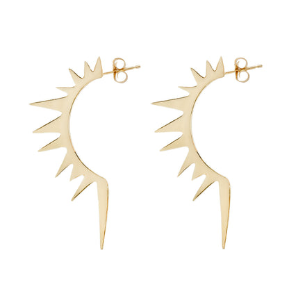 Solar Flare Half Hoop Earrings