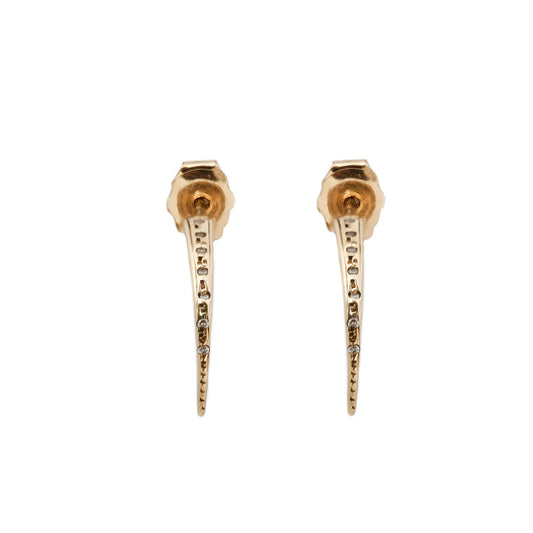 T. Kahres Diamond Razor Claw Studs Earrings