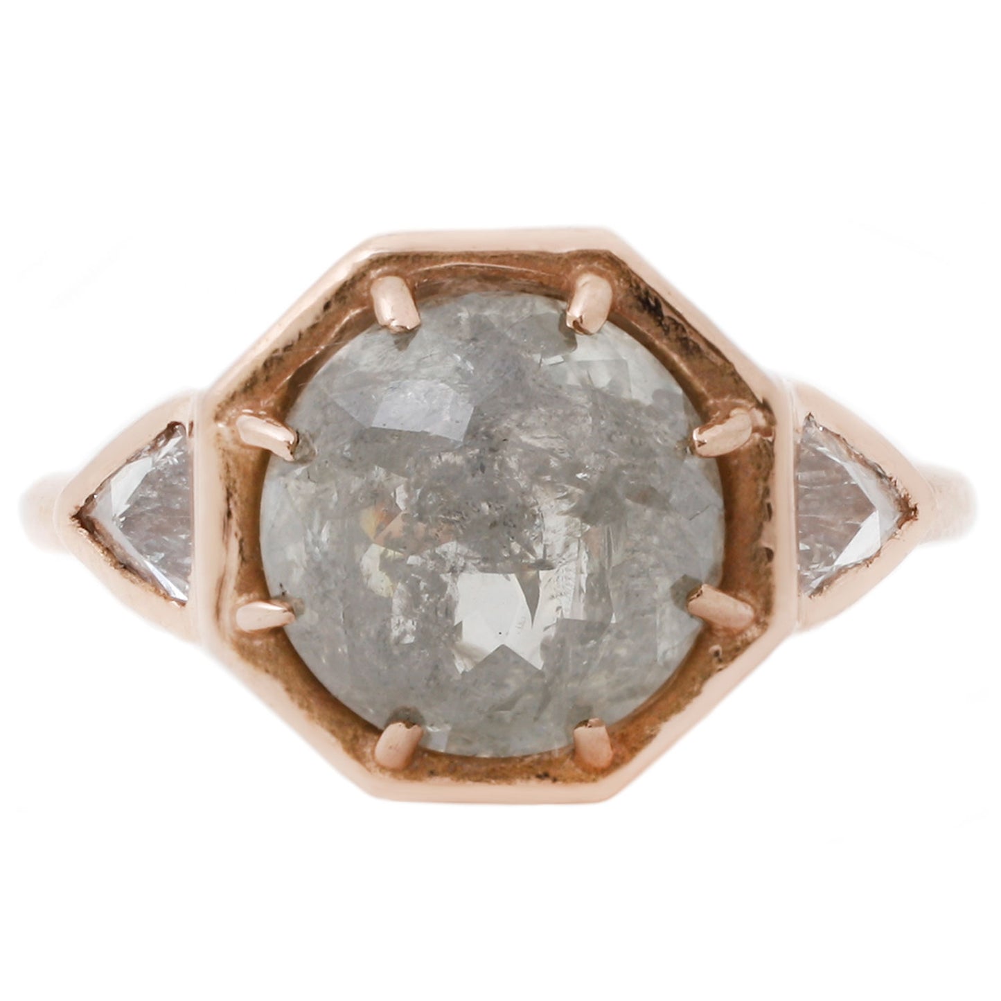 Lauren Wolf Jewelry Gray Diamond Rose Gold Ring
