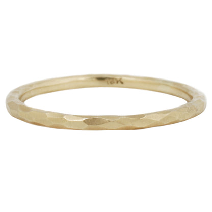 Sarah Swell Faceted Gold Band