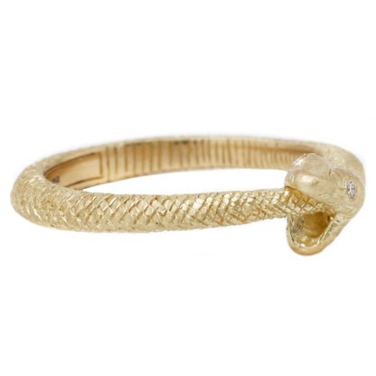 Gold Ouroboros Snake Ring