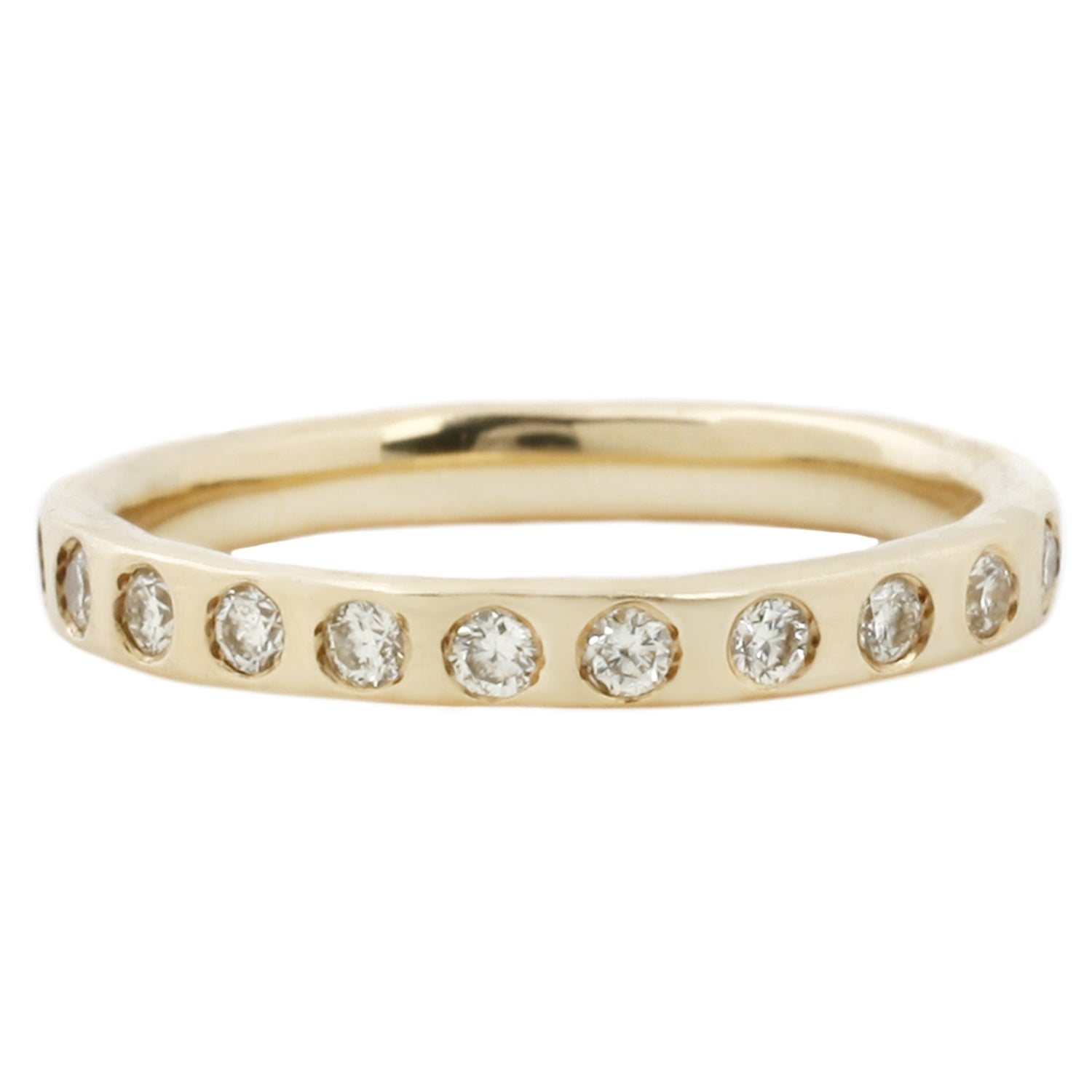 Lauren Wolf Canary Diamond Eternity Band Yellow Gold